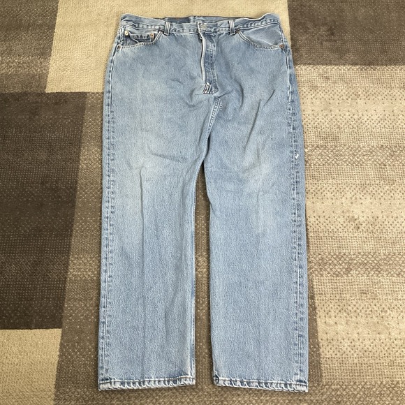 Vintage Levis Jeans 501 XX Mens 40X30 Blue Made In‎ USA Button Fly Red Tab - Picture 1 of 13
